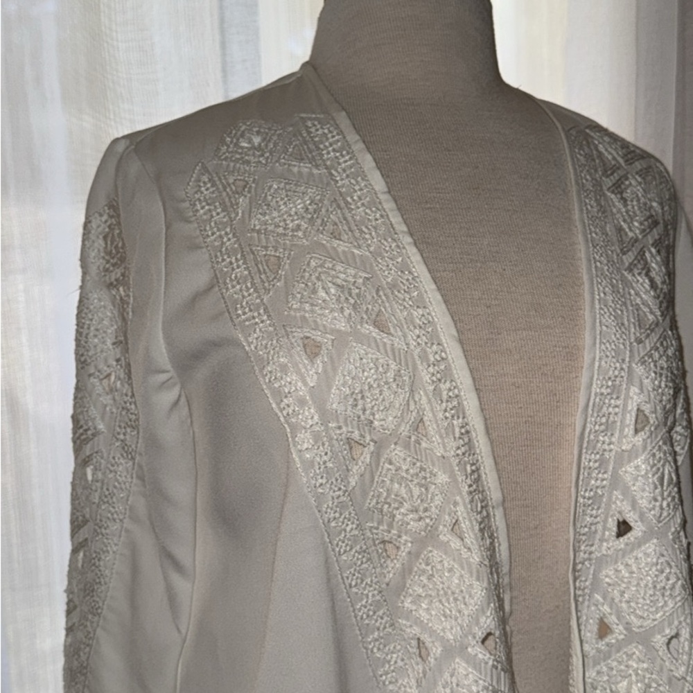 Chico's Cream Lace Swim Coverup